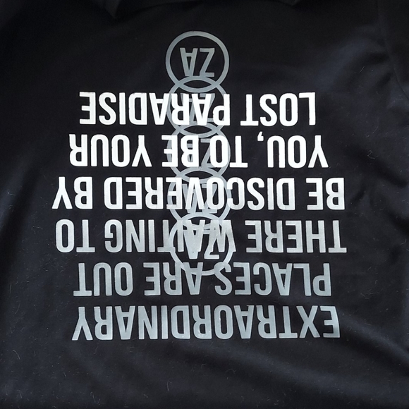 Zara Upside-down Print Sweatshirt Size S - Picture 2 of 6